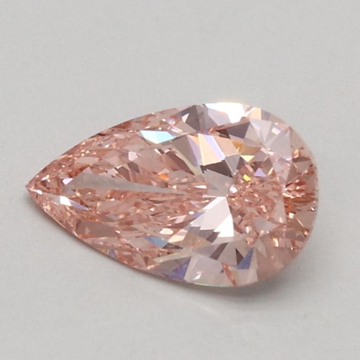 0.51 Ct. Fancy Intense Pink Pear Lab Grown Diamond