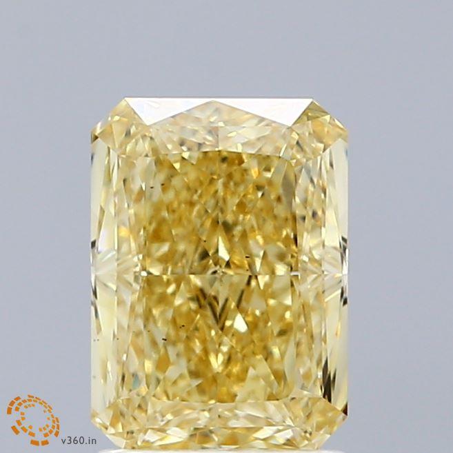 2.08 Ct. Fancy Intense Yellow Radiant Lab Grown Diamond