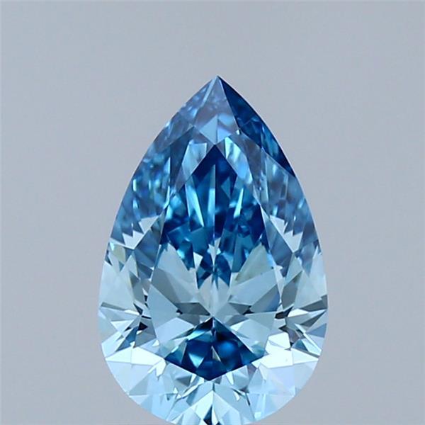 1.09 Ct. Fancy Vivid Blue Pear Lab Grown Diamond