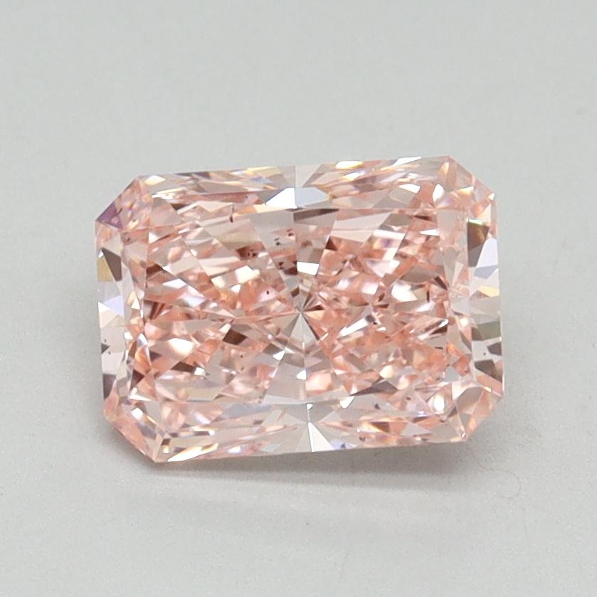 1.31 Ct. Fancy Vivid Pink Radiant Lab Grown Diamond