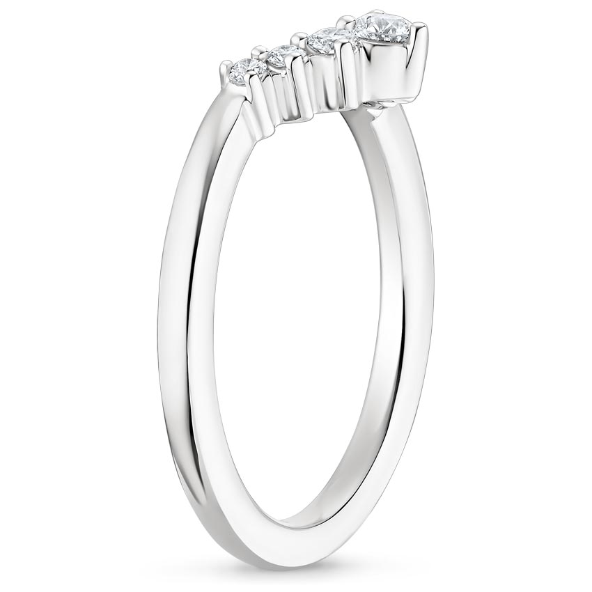 18K White Gold Belle Diamond Ring (1/6 ct. tw.), large side view