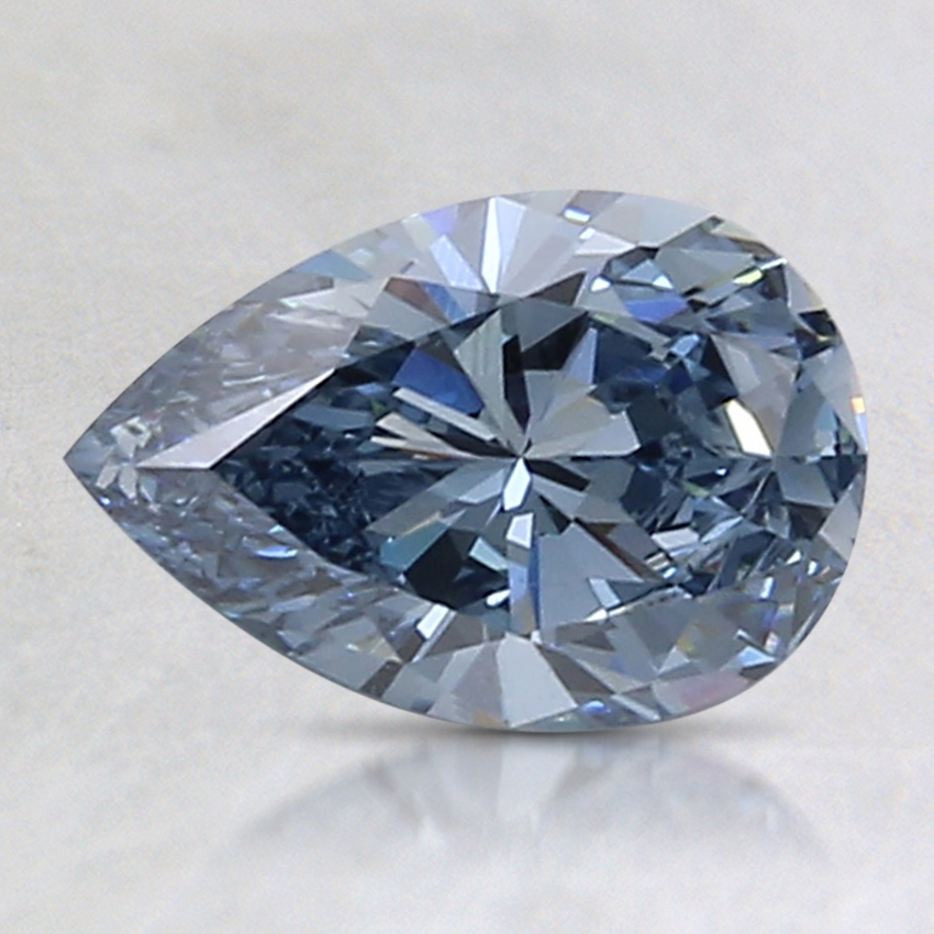 1.06 Ct. Fancy Vivid Blue Pear Lab Grown Diamond