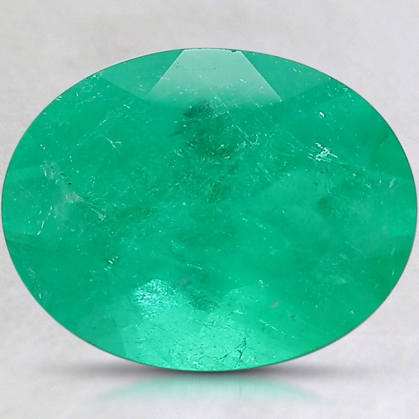 12x9.4mm Oval Colombian Emerald