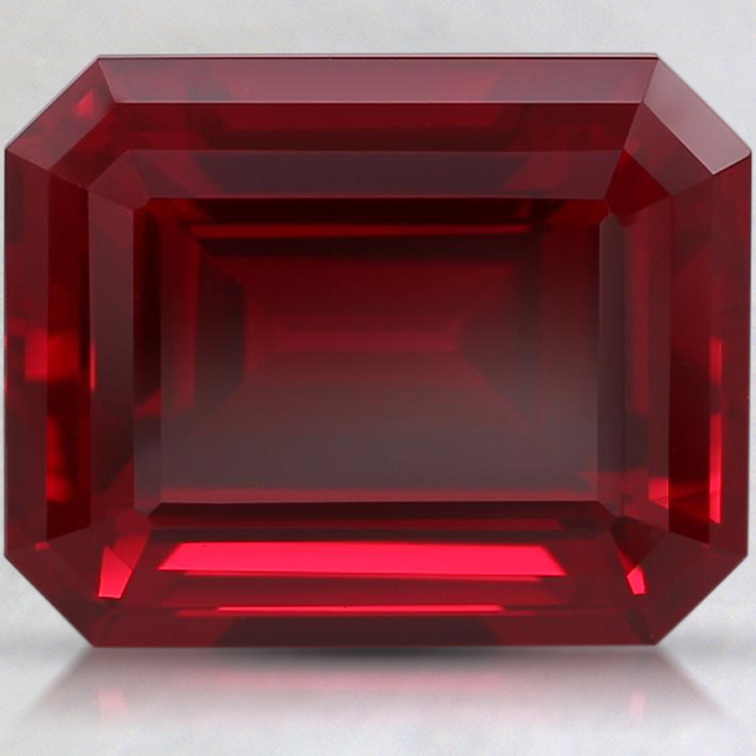 10x8mm Emerald Lab Created Ruby