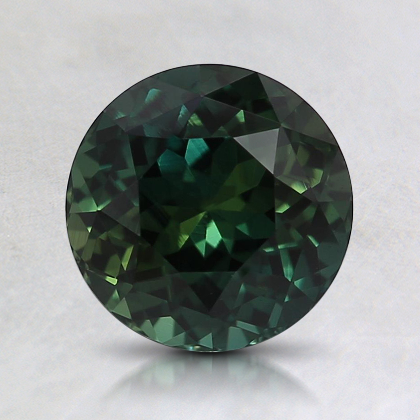 7mm Unheated Teal Round Sapphire