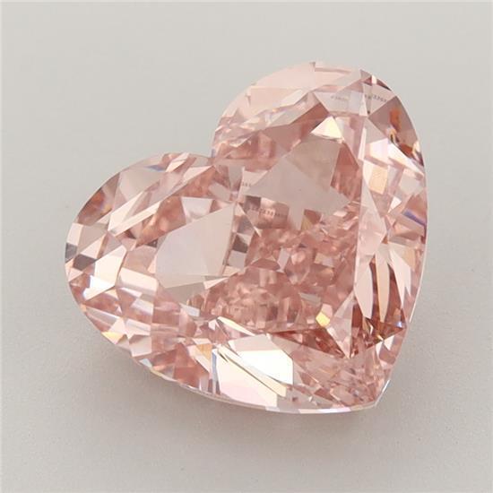 3.68 Ct. Fancy Vivid Pink Heart Lab Grown Diamond