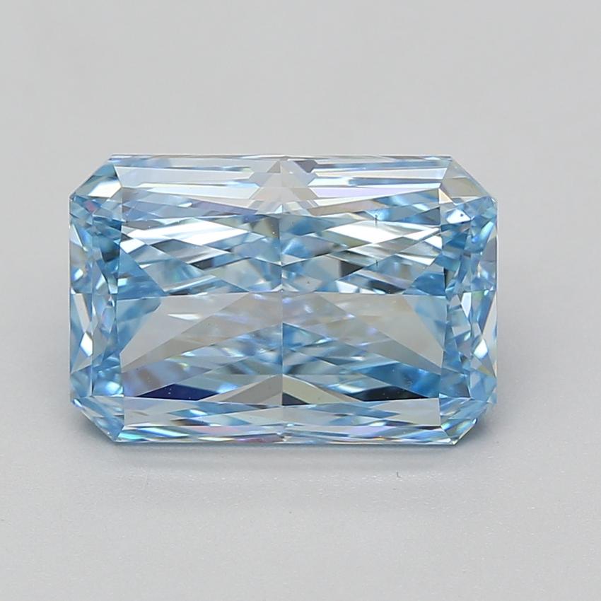 5.07 Ct. Fancy Vivid Blue Radiant Lab Grown Diamond