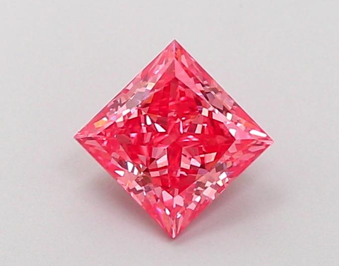 1.02 Ct. Fancy Vivid Pink Princess Lab Grown Diamond