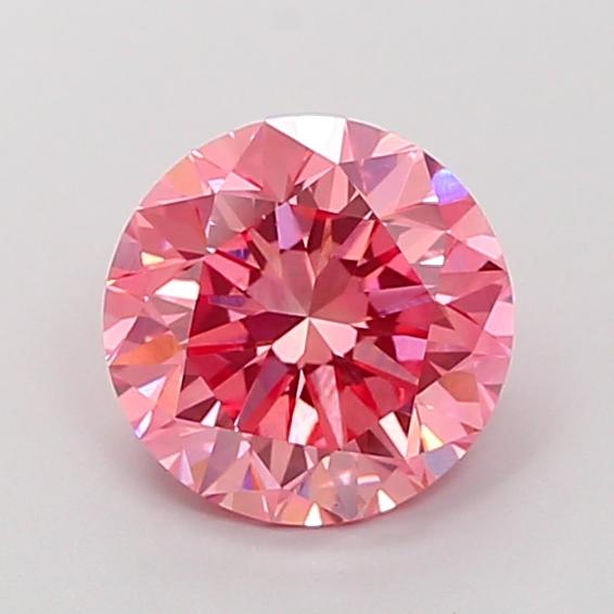 2.06 Ct. Fancy Vivid Pink Round Lab Grown Diamond