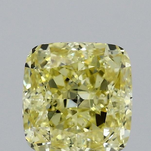 1.51 Ct. Fancy Intense Yellow Cushion Lab Grown Diamond