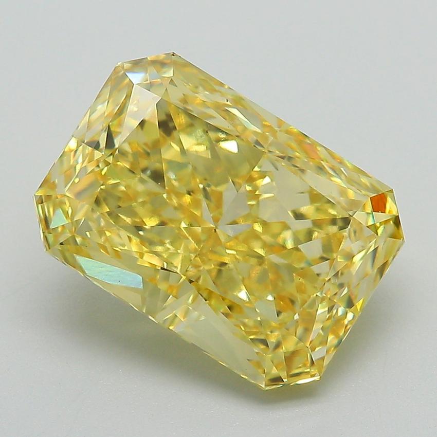 5.68 Ct. Fancy Vivid Yellow Radiant Lab Grown Diamond