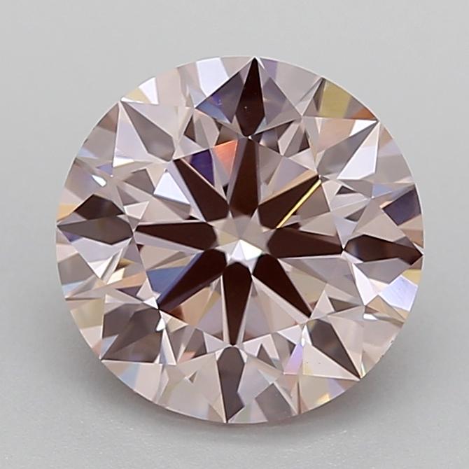 2.19 Ct. Fancy Brownish Pink Round Lab Grown Diamond