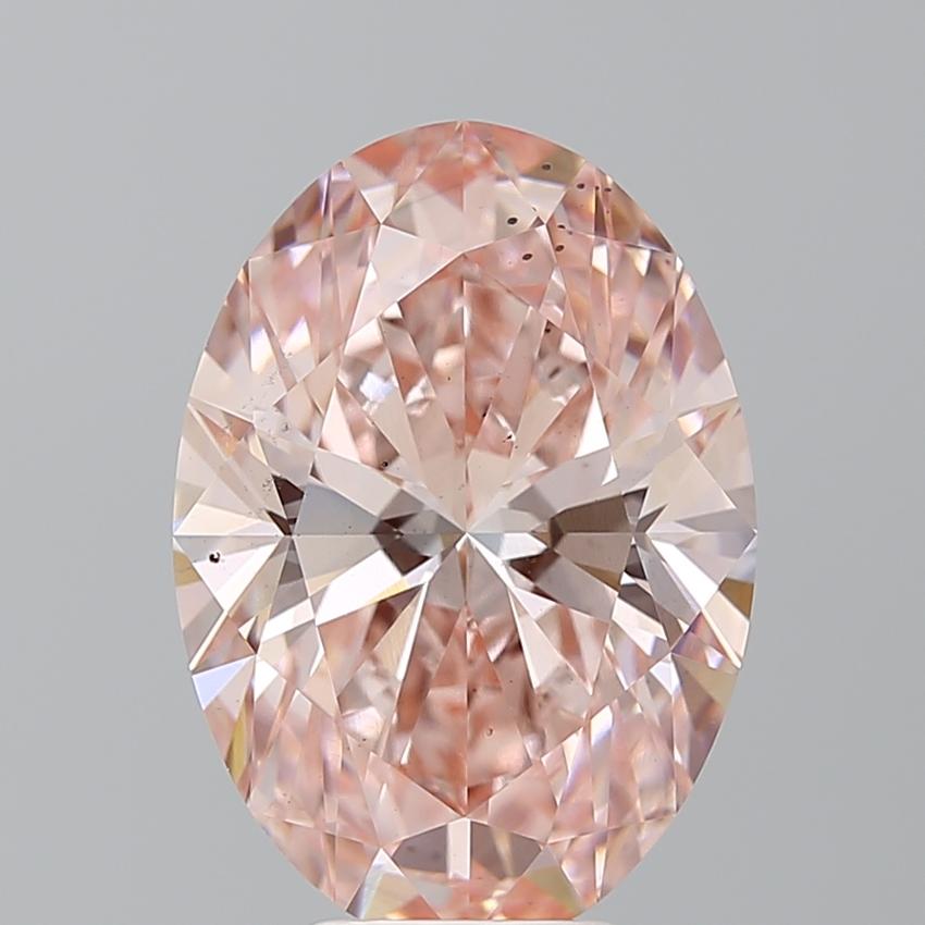 6.32 Ct. Fancy Vivid Pink Oval Lab Grown Diamond