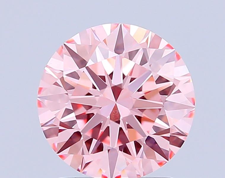 2.01 Ct. Fancy Intense Pink Round Lab Grown Diamond