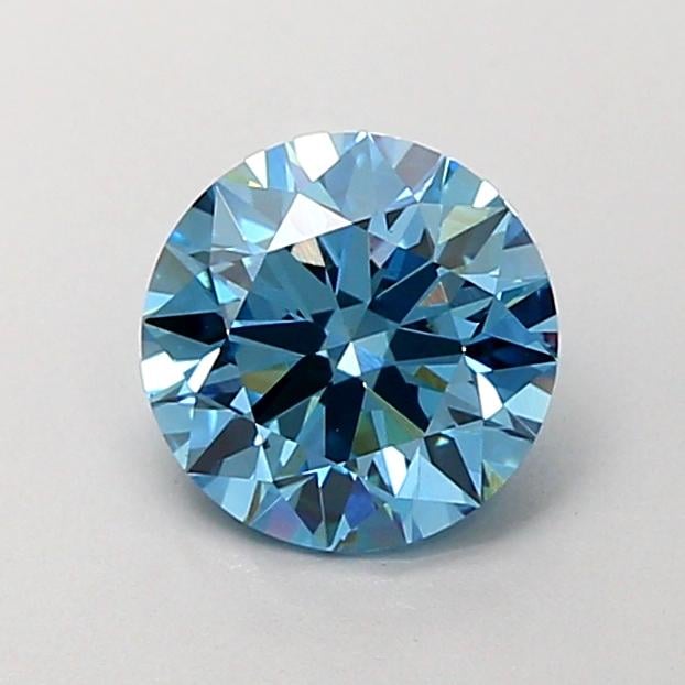 1.29 Ct. Fancy Vivid  Blue Round Lab Grown Diamond
