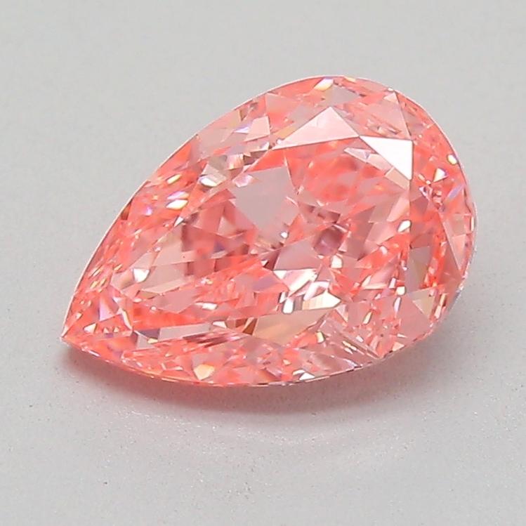 1.07 Ct. Fancy Vivid  Pink Pear Lab Grown Diamond