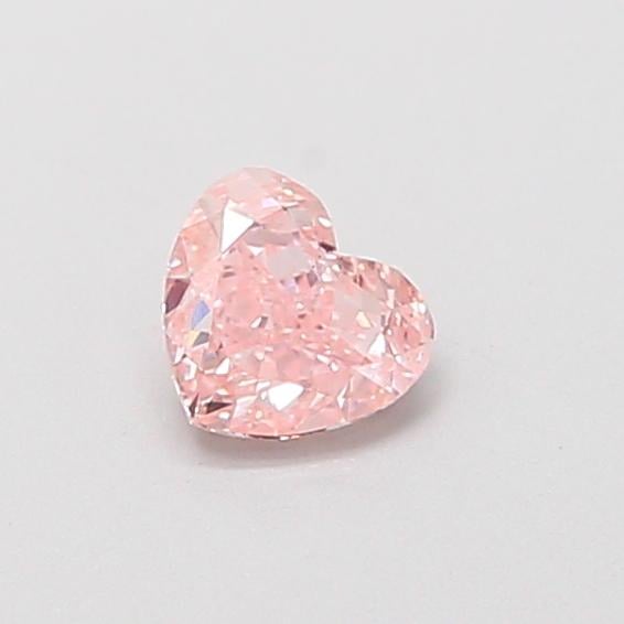 0.30 Ct. Fancy Vivid  Pink Heart Lab Grown Diamond