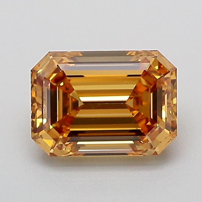 1.08 Ct. Fancy Light  Brown Emerald Lab Grown Diamond