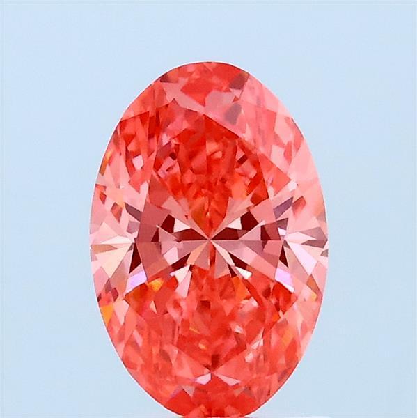 1.00 Ct. Fancy Vivid Pink Oval Lab Grown Diamond