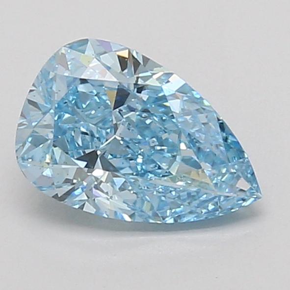 1.40 Ct. Fancy Vivid Blue Pear Lab Grown Diamond