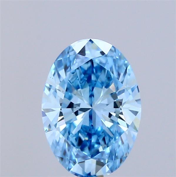 1.10 Ct. Fancy Vivid Blue Oval Lab Grown Diamond