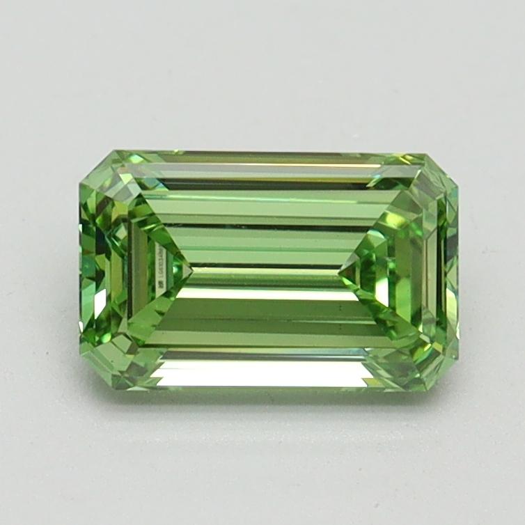 1.01 Ct. Fancy Vivid Green Emerald Lab Grown Diamond