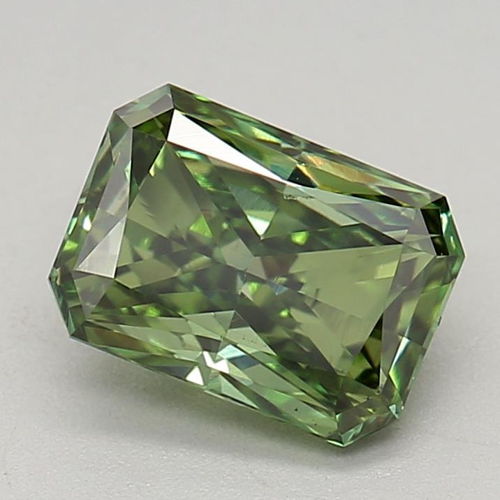 0.83 Ct. Fancy Vivid Green Radiant Lab Grown Diamond