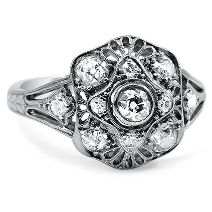 Art Nouveau Diamond Vintage Ring