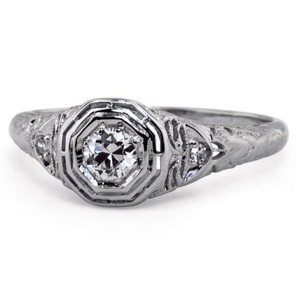 Art Nouveau Diamond Vintage Ring