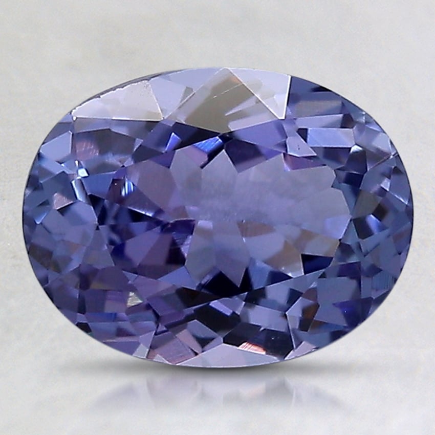 9.1x7mm Unheated Violet Oval Tanzanite
