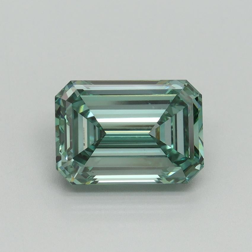 3.18 Ct. Fancy Vivid Green Emerald Lab Grown Diamond