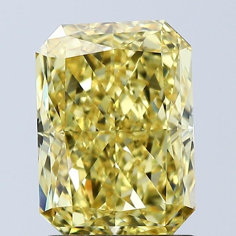 2.05 Ct. Fancy Vivid Yellow Radiant Lab Grown Diamond