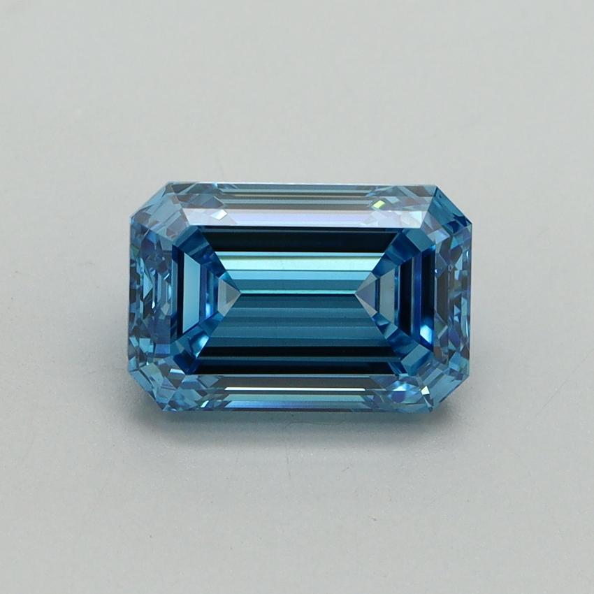 2.06 Ct. Fancy Vivid Blue Emerald Lab Grown Diamond