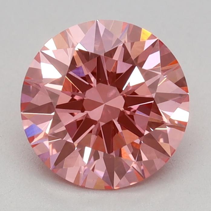 1.04 Ct. Fancy Vivid Pink Round Lab Grown Diamond