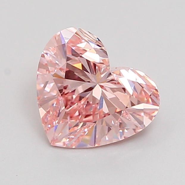1.52 Ct. Fancy Intense Pink Heart Lab Grown Diamond