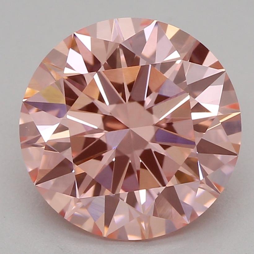 2.04 Ct. Fancy Vivid Pink Round Lab Grown Diamond