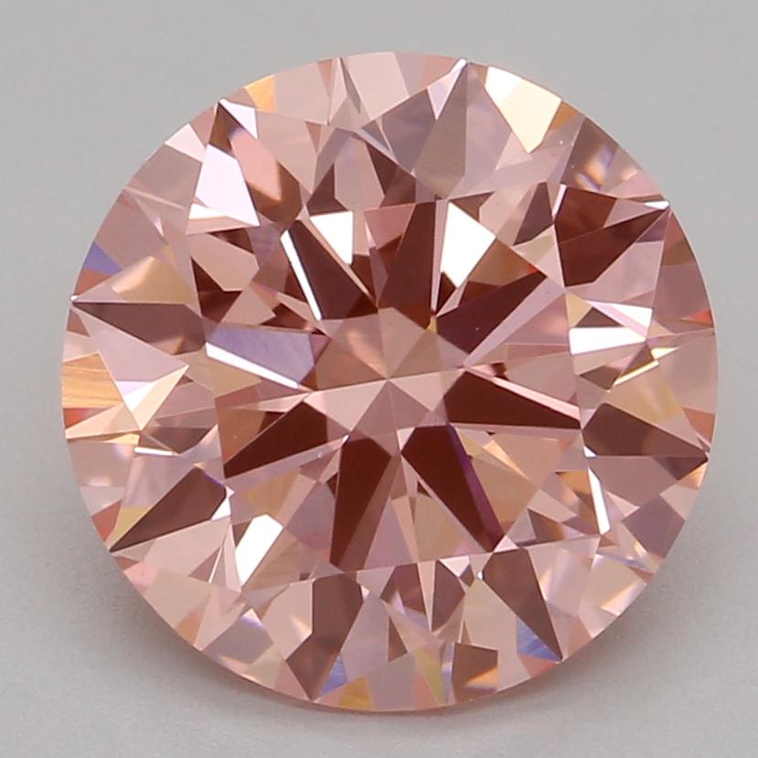 2.03 Ct. Fancy Vivid Pink Round Lab Grown Diamond