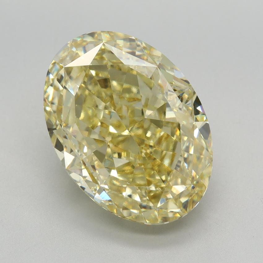 8.11 Ct. Fancy Yellow Oval Lab Grown Diamond