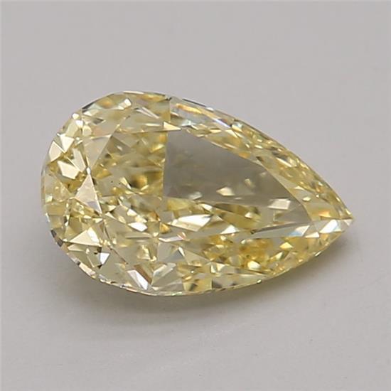 1.24 Ct. Fancy Intense Yellow Pear Lab Grown Diamond
