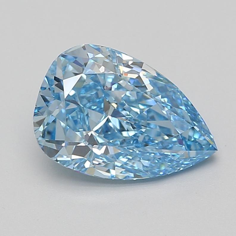 3.05 Ct. Fancy Vivid Blue Pear Lab Grown Diamond