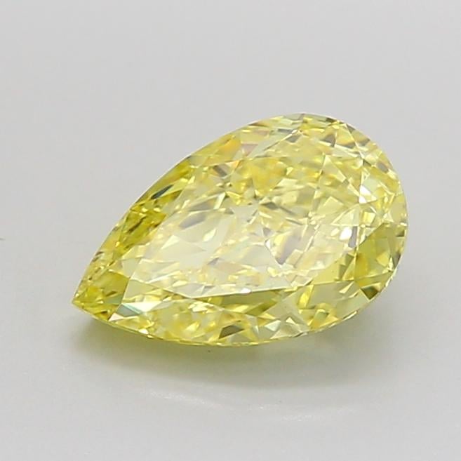 1.15 Ct. Fancy Intense Yellow Pear Lab Grown Diamond