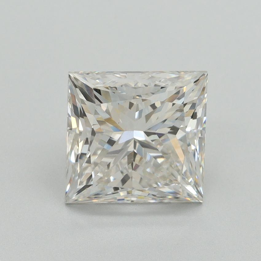 3.16 Ct. Fancy Vivid Green Princess Lab Grown Diamond