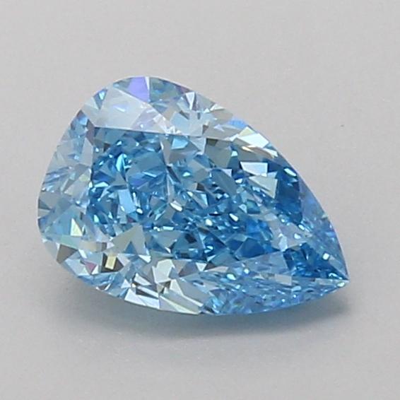 1.07 Ct. Fancy Vivid Blue Pear Lab Grown Diamond