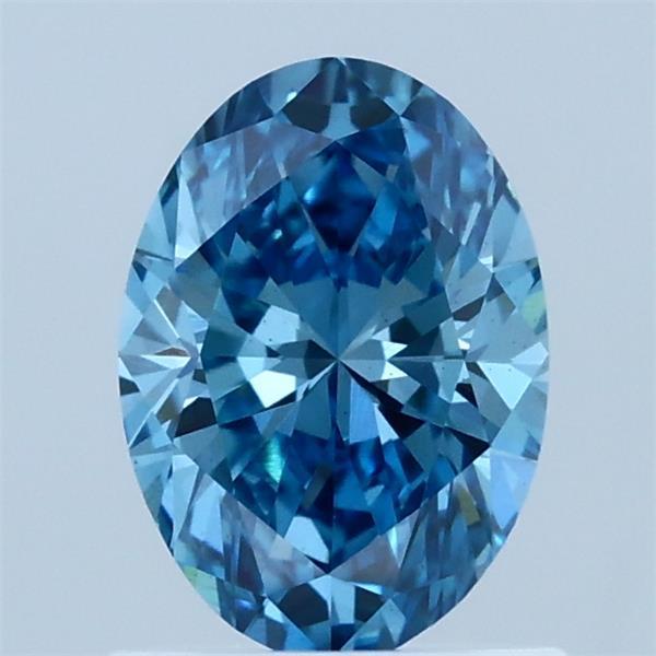 1.00 Ct. Fancy Vivid Blue Oval Lab Grown Diamond