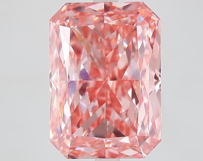 8.03 Ct. Fancy Vivid Pink Radiant Lab Grown Diamond