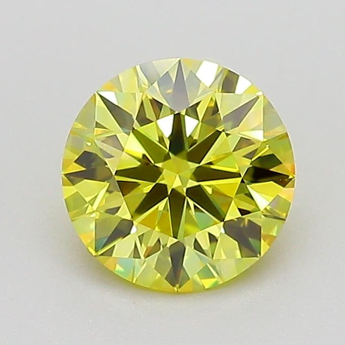 1.05 Ct. Fancy Vivid  Yellow Round Lab Grown Diamond
