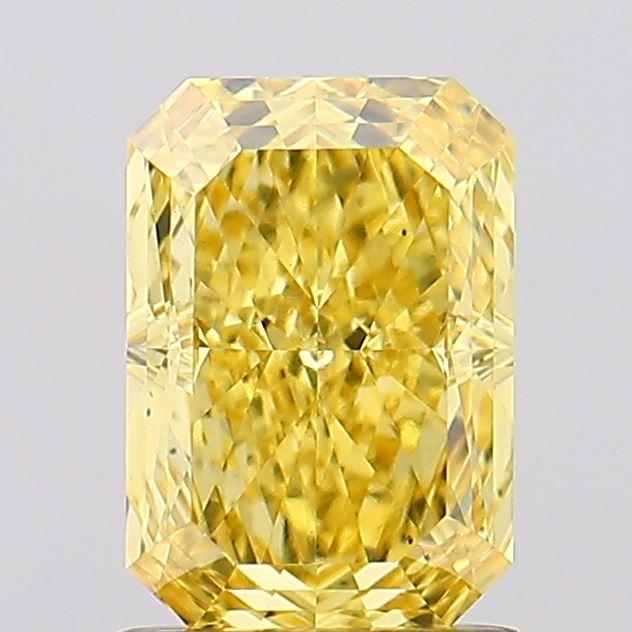 1.53 Ct. Fancy Vivid Yellow Radiant Lab Grown Diamond