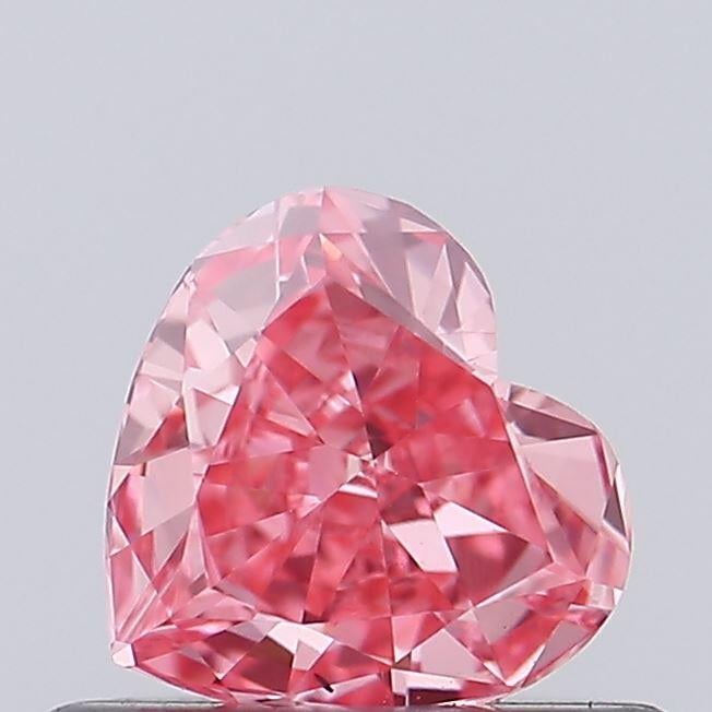 0.44 Ct. Fancy Vivid Pink Heart Lab Grown Diamond