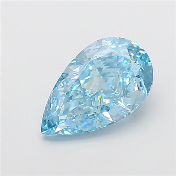 2.51 Ct. Fancy Vivid Blue Pear Lab Grown Diamond