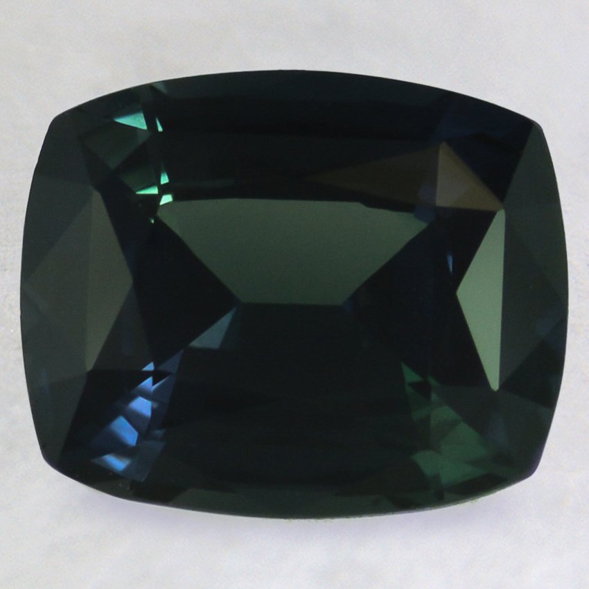 9.5x8mm Premium Green Cushion Sapphire